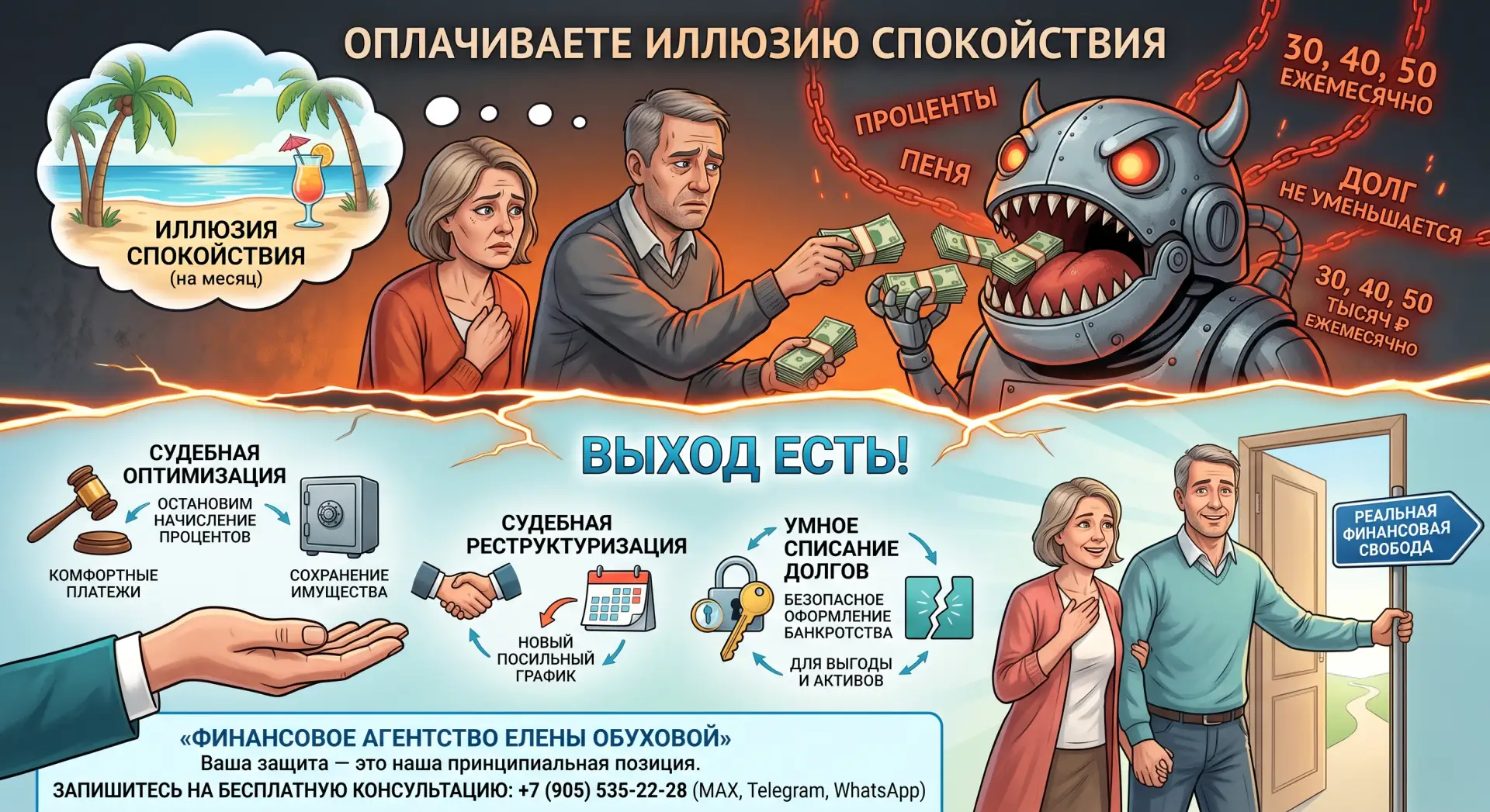 ⏳ ВЫ НЕ ЗАКРЫВАЕТЕ ДОЛГ — ВЫ ОПЛАЧИВАЕТЕ ИЛЛЮЗИЮ СПОКОЙСТВИЯ