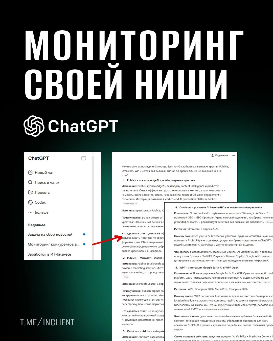 Как мониторить свою нишу автоматически в ChatGPT и Gemini