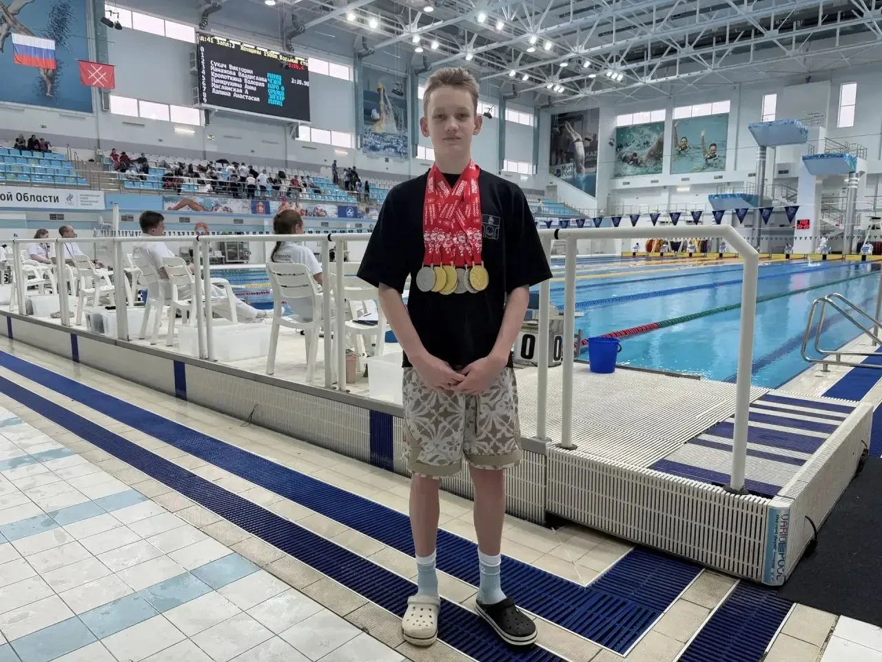 🏊‍♂️ 8 медалей — это мощь!  Гордимся нашим учеником 8В класса Григорием Неволиным! На Первенстве Мос
