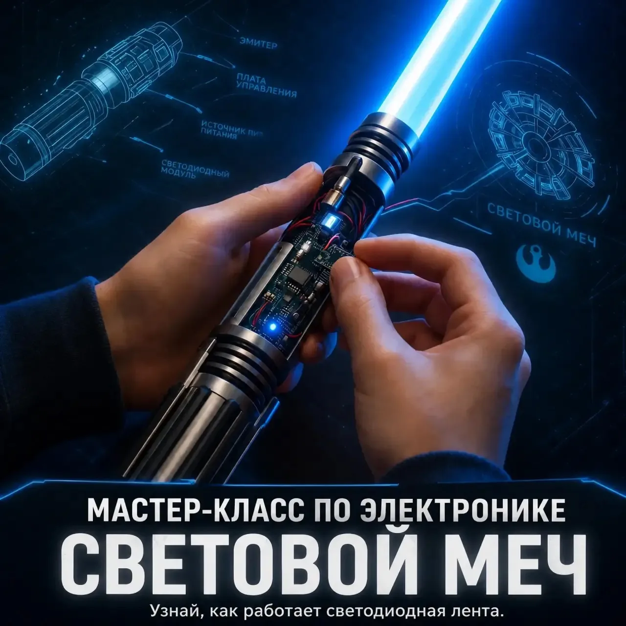 ⚡ МАСТЕР-КЛАСС: СОЗДАЙ СВОЙ СВЕТОВОЙ МЕЧ! ⚡