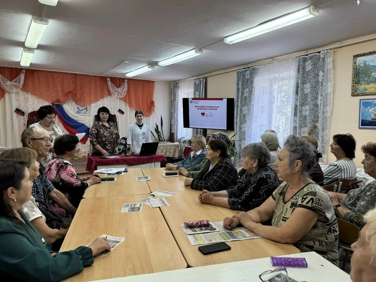 🔷 Медицинские работники Далматовской ЦРБ провели для ветеранов лекцию о профилактике гипертонии.

Д