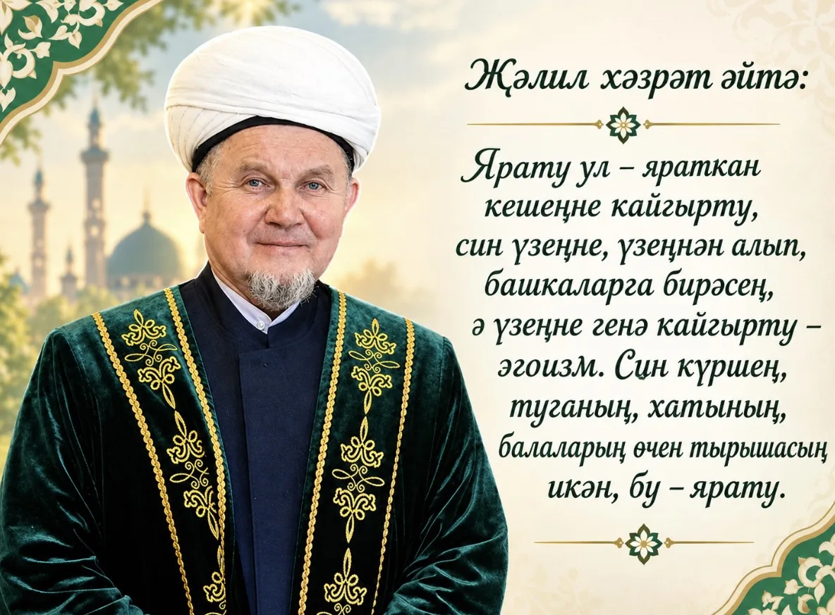 Дин эшлеклесе, авыл хуҗалыгы белгече, икътисадчы, Татарстан Республикасының баш казые Ф...
