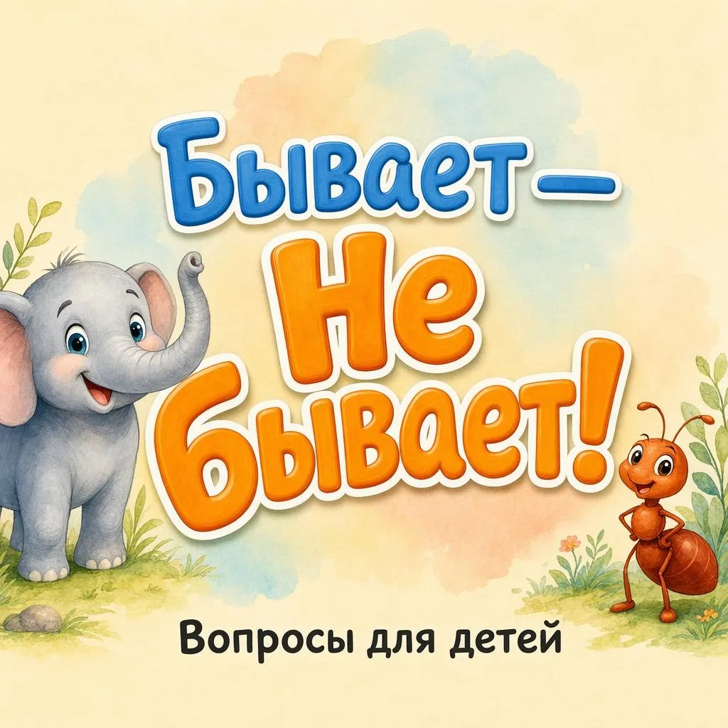 ❓ Бывает — не бывает?

Начинаем весёлую игру для маленьких почемучек! 🧠✨

Листайте карточки в карус