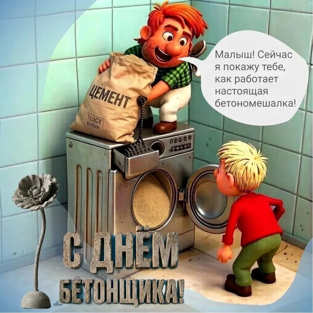 🏗 С Днём бетонщика!

Сегодня свой праздник отмечают бетонщики — те, кто буквально закладывает фунда