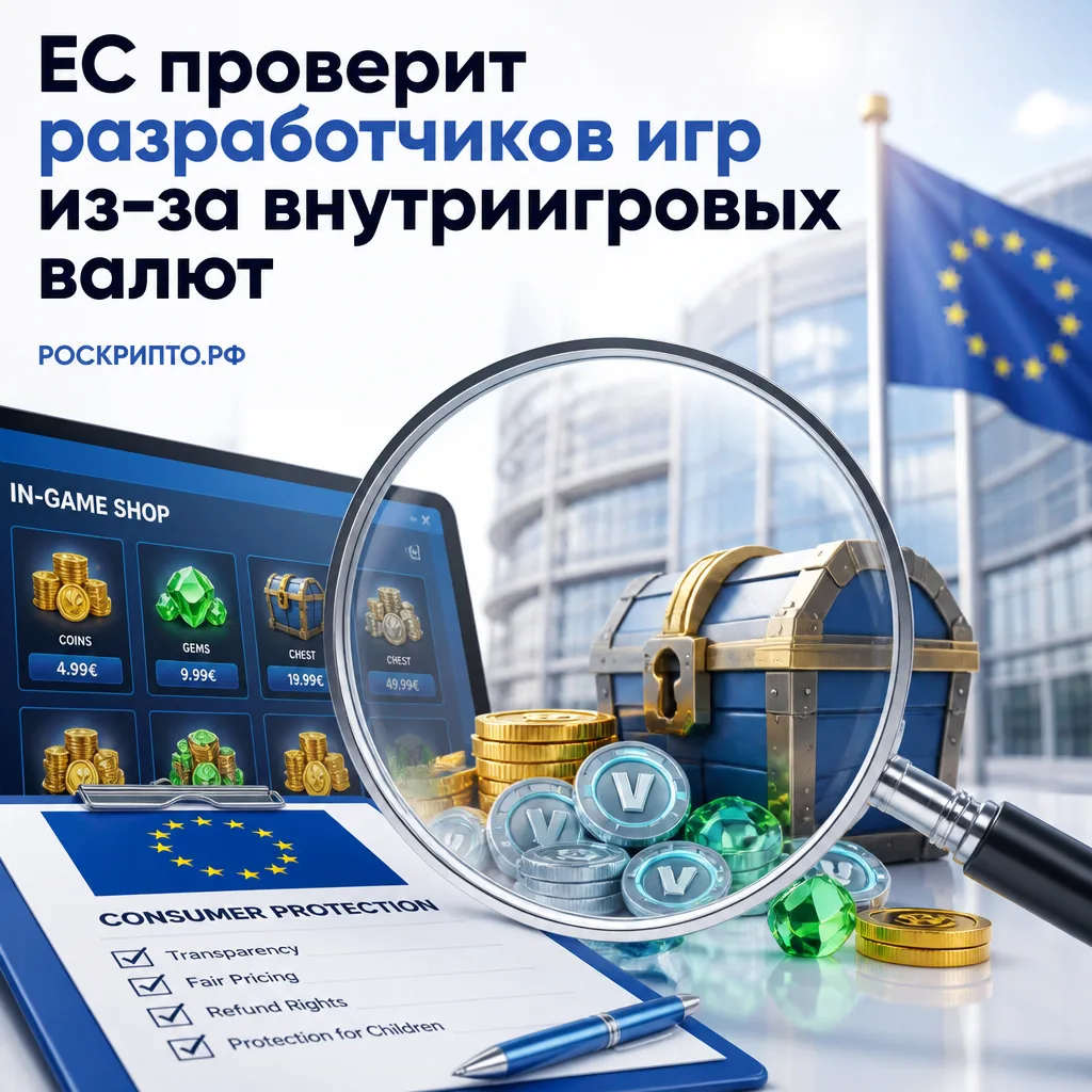 ⚖️ ЕС проверит разработчиков игр из-за внутриигровых валют