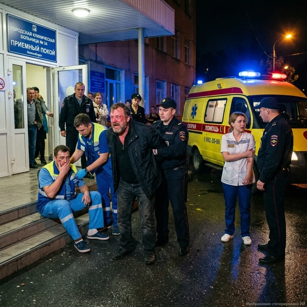 В Новосибирске пьяный пациент напал на врача скорой помощи и медсестру