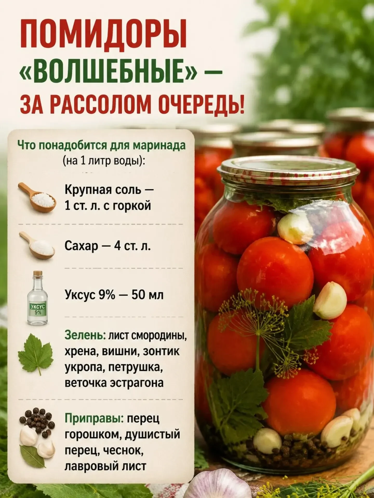 За рассолом будет очередь! Помидоры «Волшебные» 🍅✨