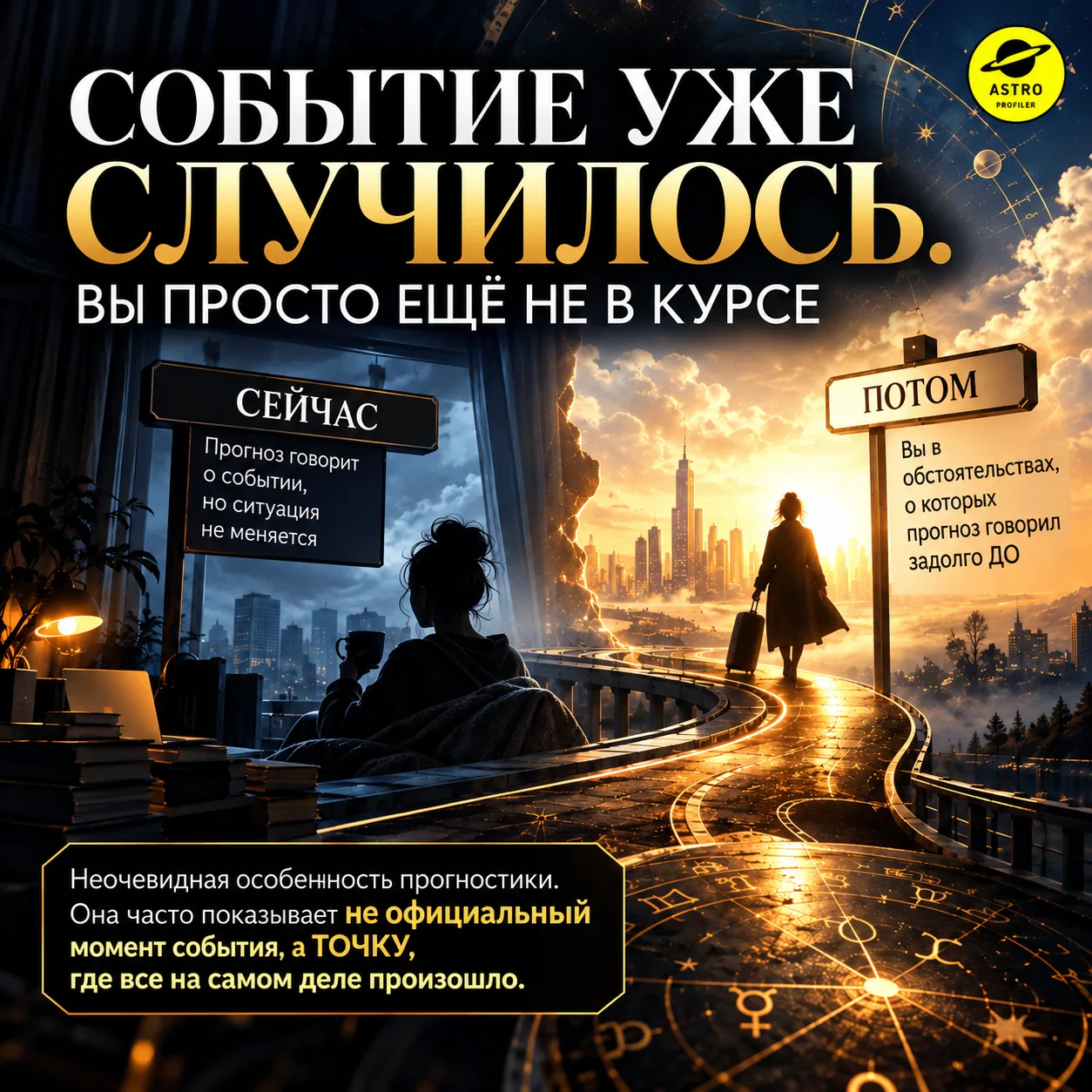 СОБЫТИЕ УЖЕ СЛУЧИЛОСЬ. ВЫ ПРОСТО ЕЩЁ НЕ В КУРСЕ
