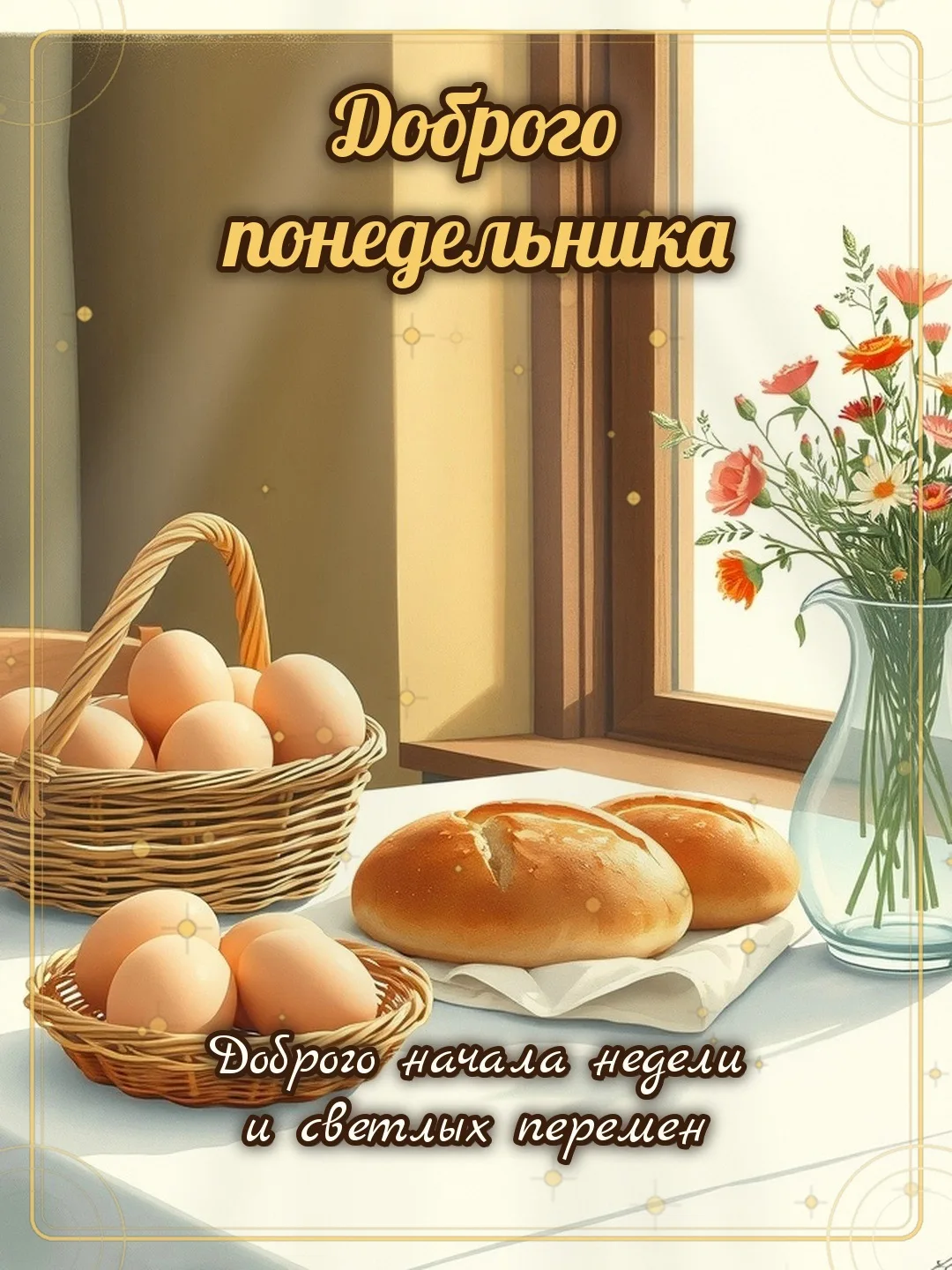 ☀️ Доброго понедельника! Доброго начала недели и светлых перемен.
