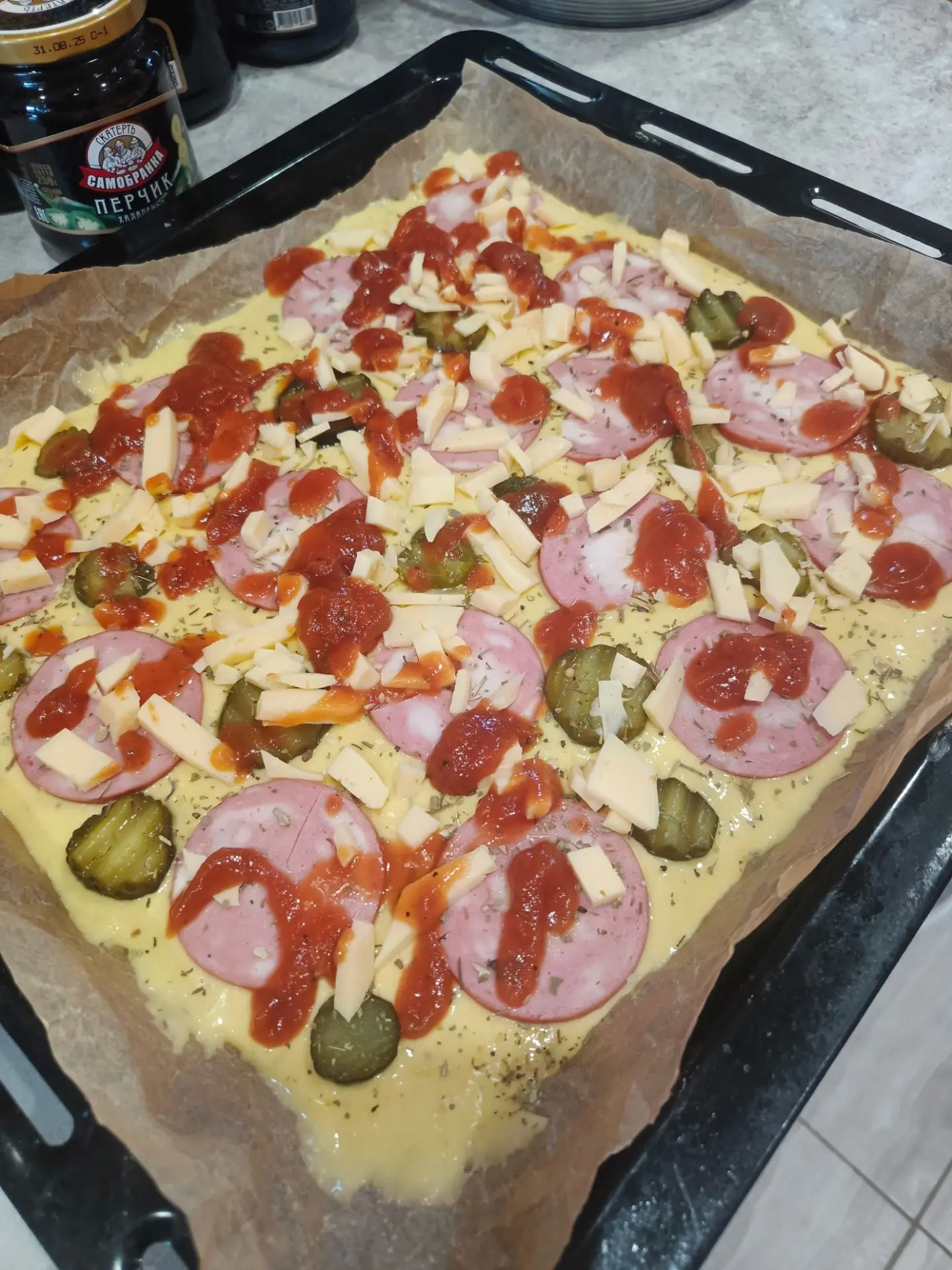 Рецепт пицца 🍕 по быстрому: