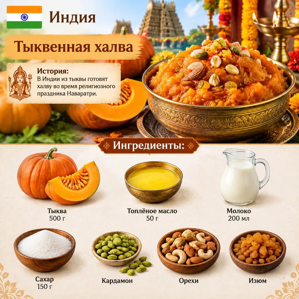 Индия: Тыквенная халва