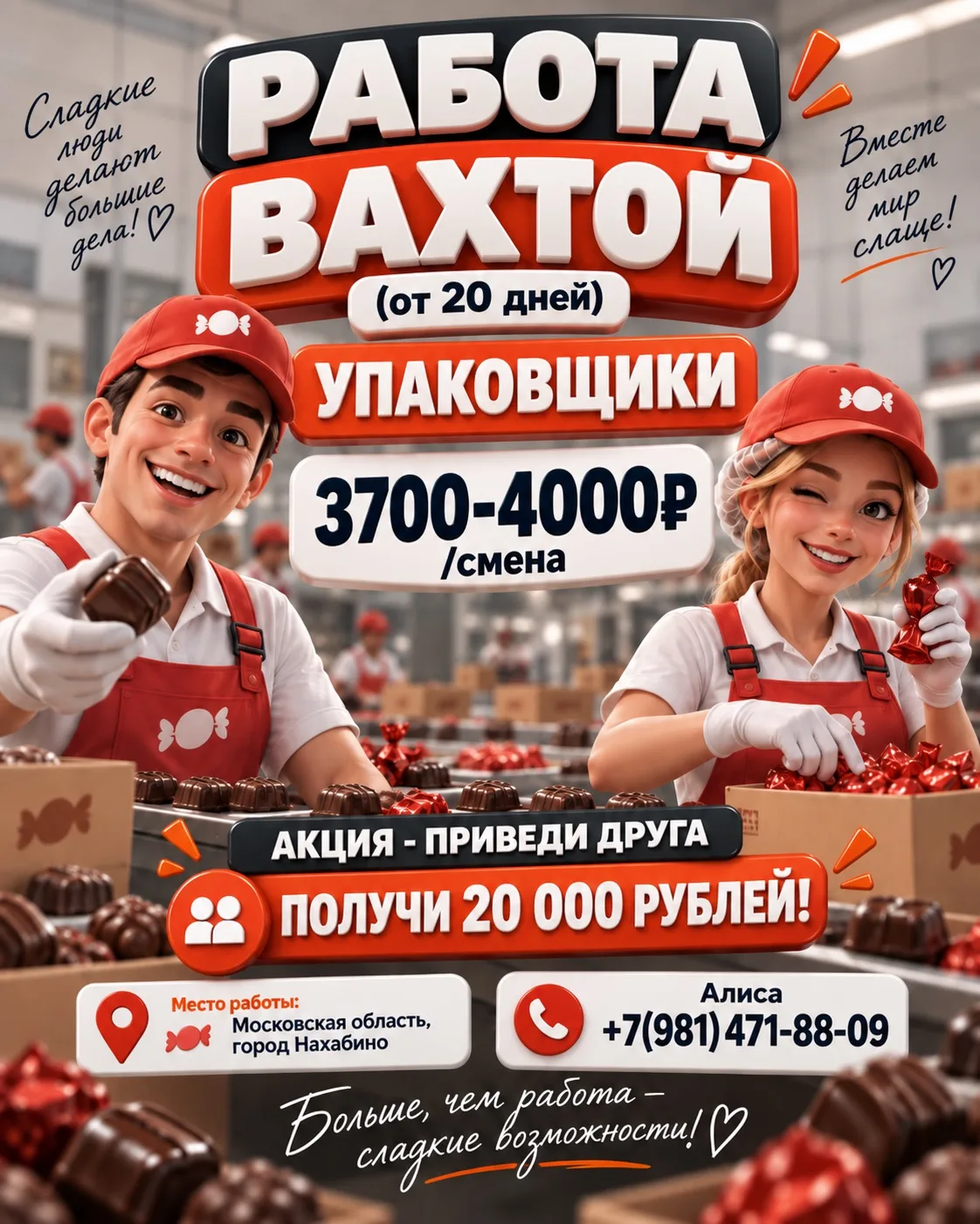 РАБОТА ВАХТОЙ НА СЛАДКОМ ПРОИЗВОДСТВЕ | УПАКОВЩИКИ без опыта🍫
