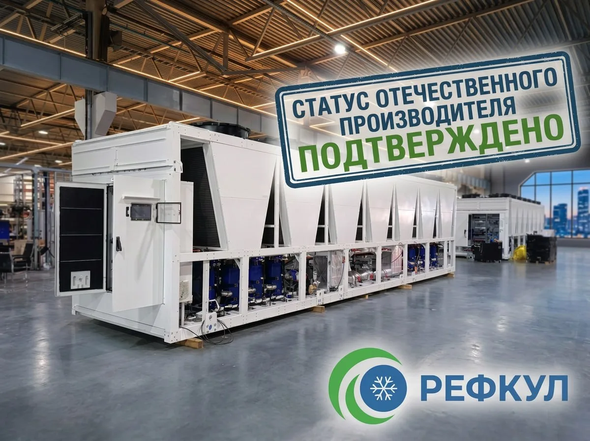 Чиллеры и холодильные агрегаты «РЕФКУЛ» включены в реестр Минпромторга России.

В июле 2026 года про