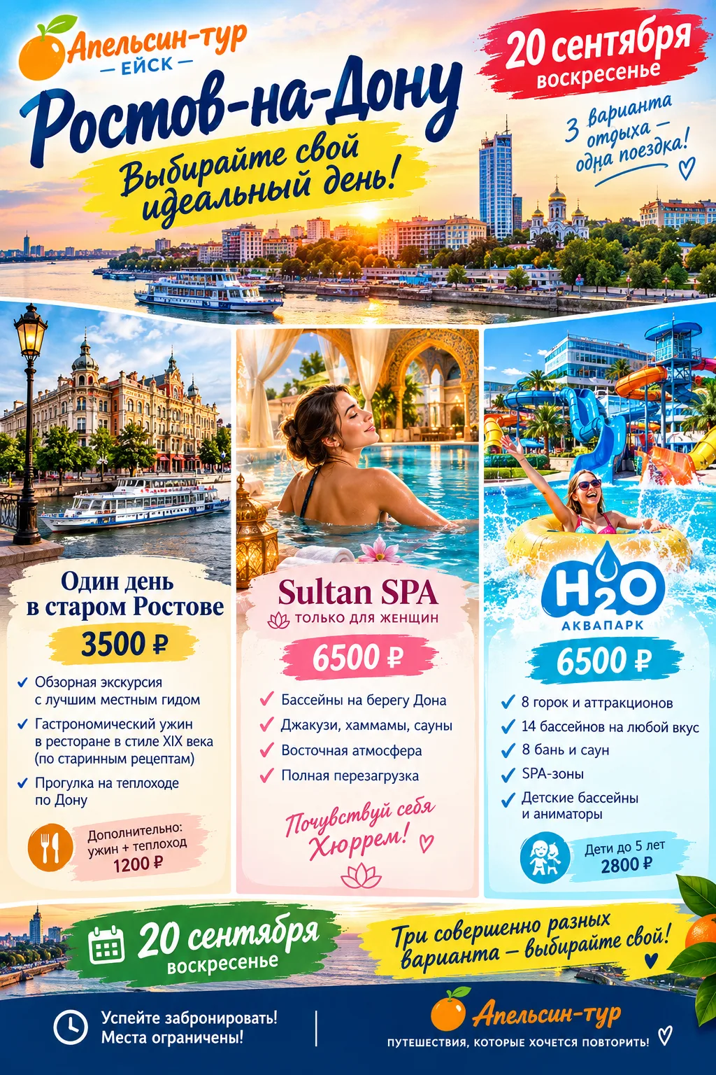 🍊 РОСТОВ-НА-ДОНУ — ВЫБИРАЙТЕ СВОЙ ИДЕАЛЬНЫЙ ДЕНЬ! 🌆✨