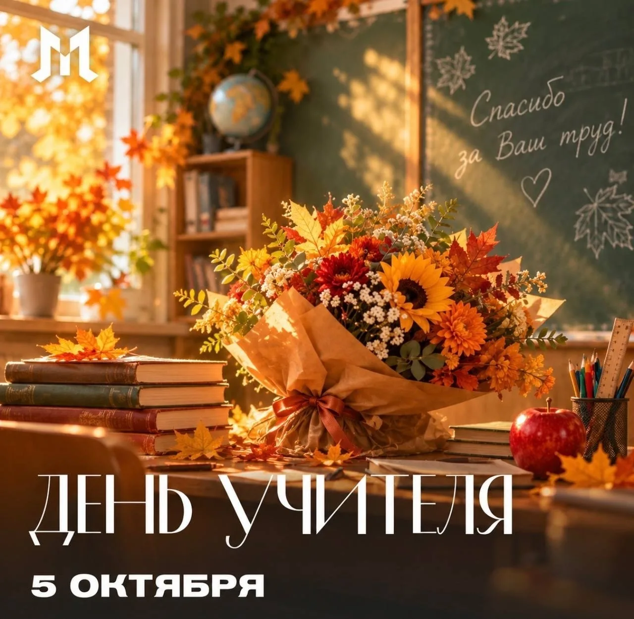 🔔 Сегодня — День учителя!