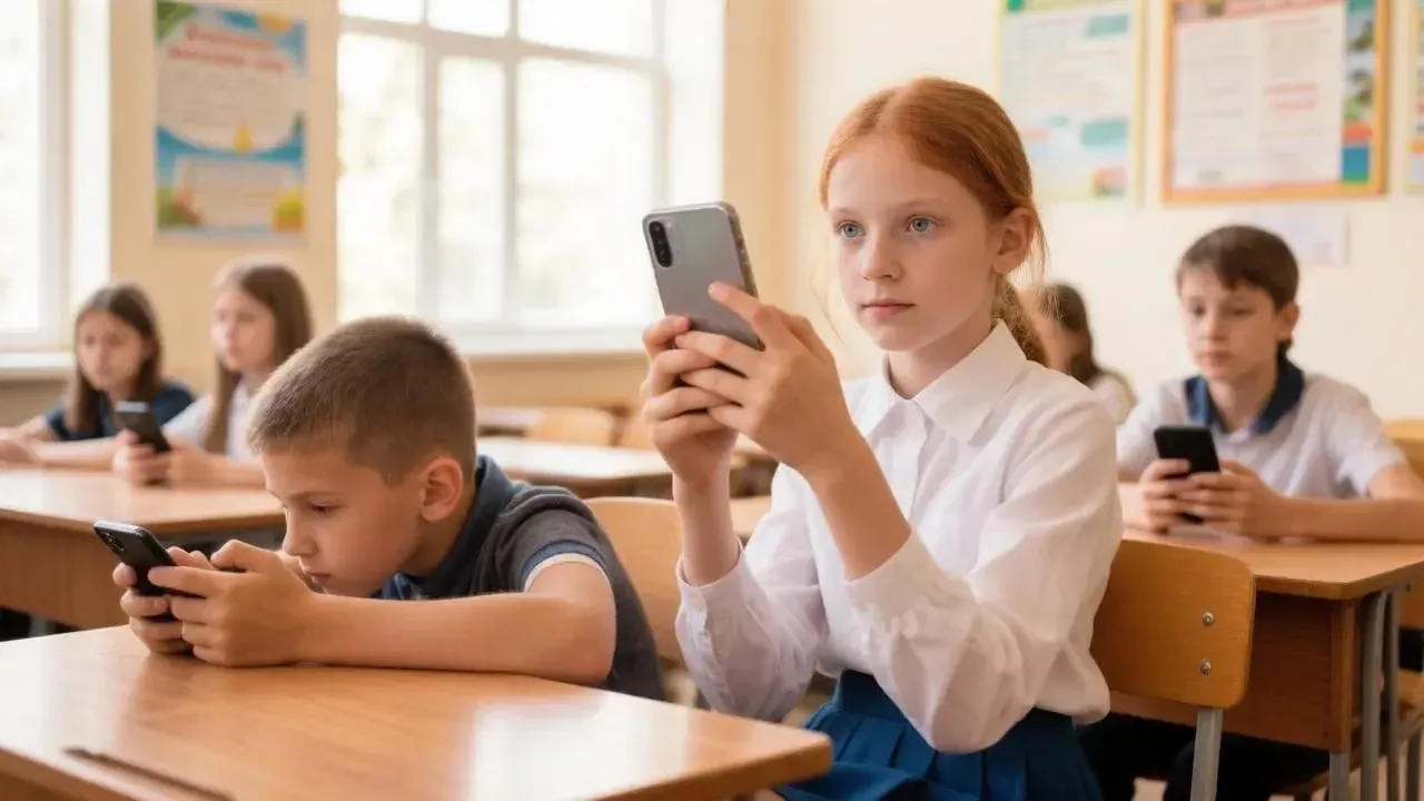 📱 Школьникам запретят пользоваться телефонами на занятиях с 1 сентября