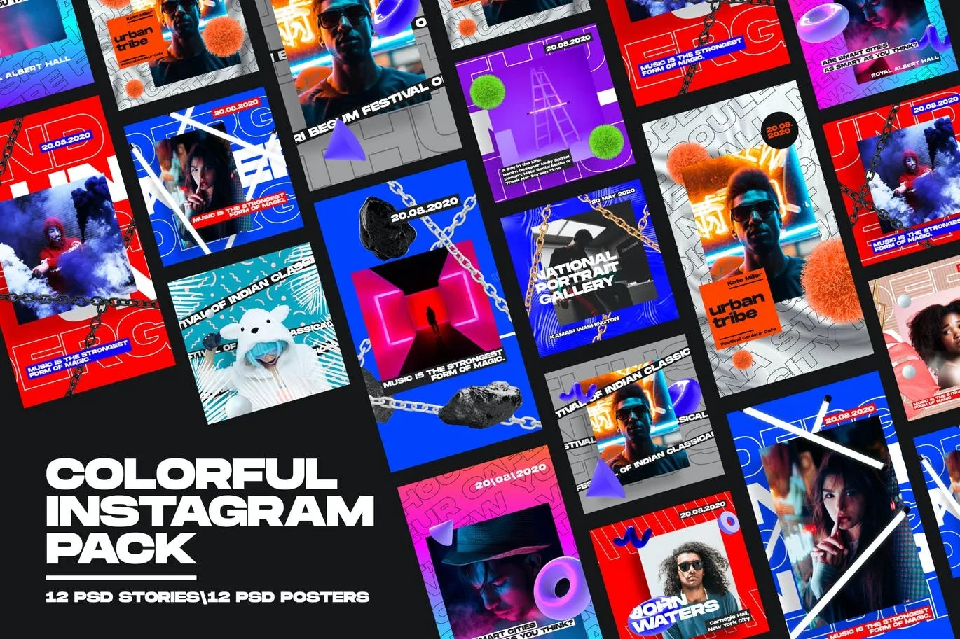 ✅ Colorful Instagram Pack

Набор современных шаблонов для сторис и постов

📁 PSD

#️⃣ #Соцсети #Pho