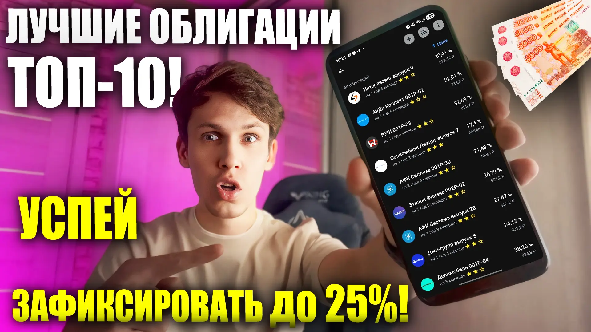 🔥 15 корпоративных облигаций России для умеренно консервативных инвесторов, с хорошей ...
