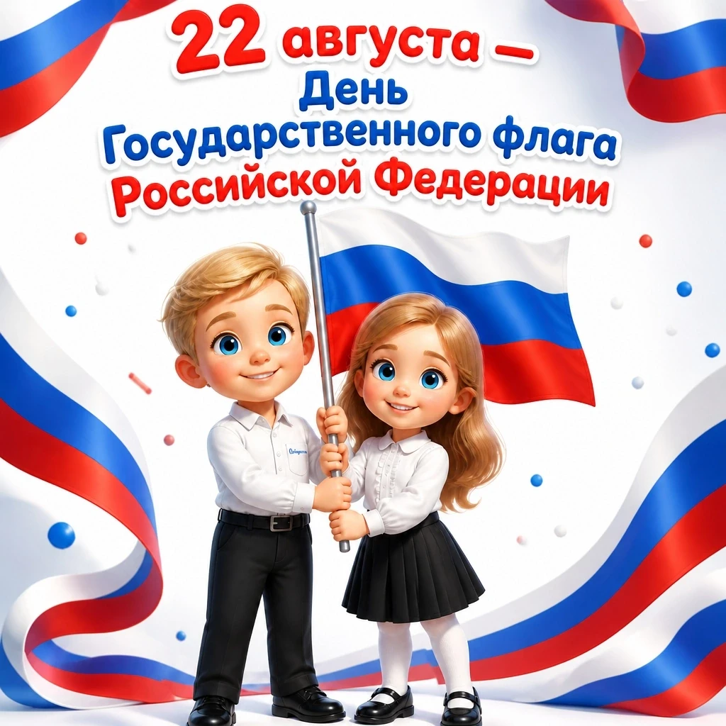 🇷🇺 22 августа — День Государственного флага России!