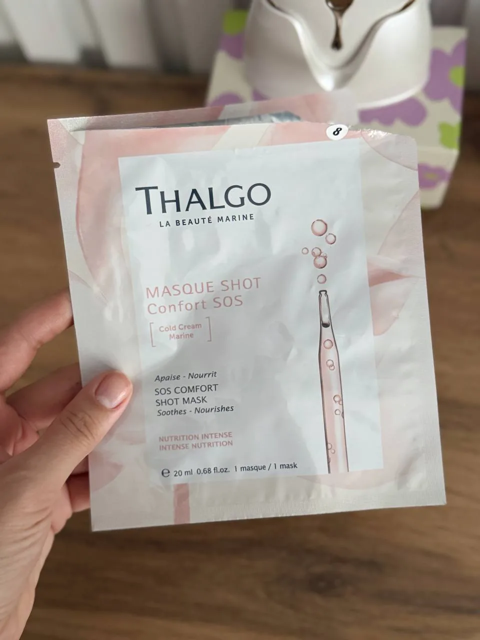 Прикололась по тряпкам в последнее время:

1. THALGO MASQUE SHOT Confort SOS

Питательная кремовая х