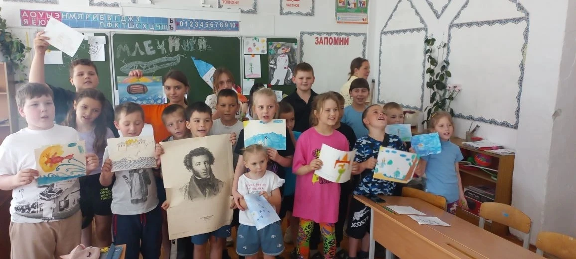 Вчера был в нашем лагере увлекательный квест по сказкам А. С. Пушкина.