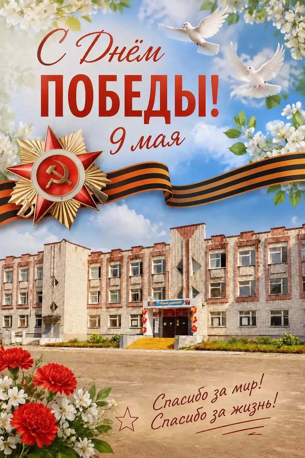 🎖️ Уважаемые ученики, дорогие педагоги и родители! Поздравляем вас с великим праздником — Днём Побед