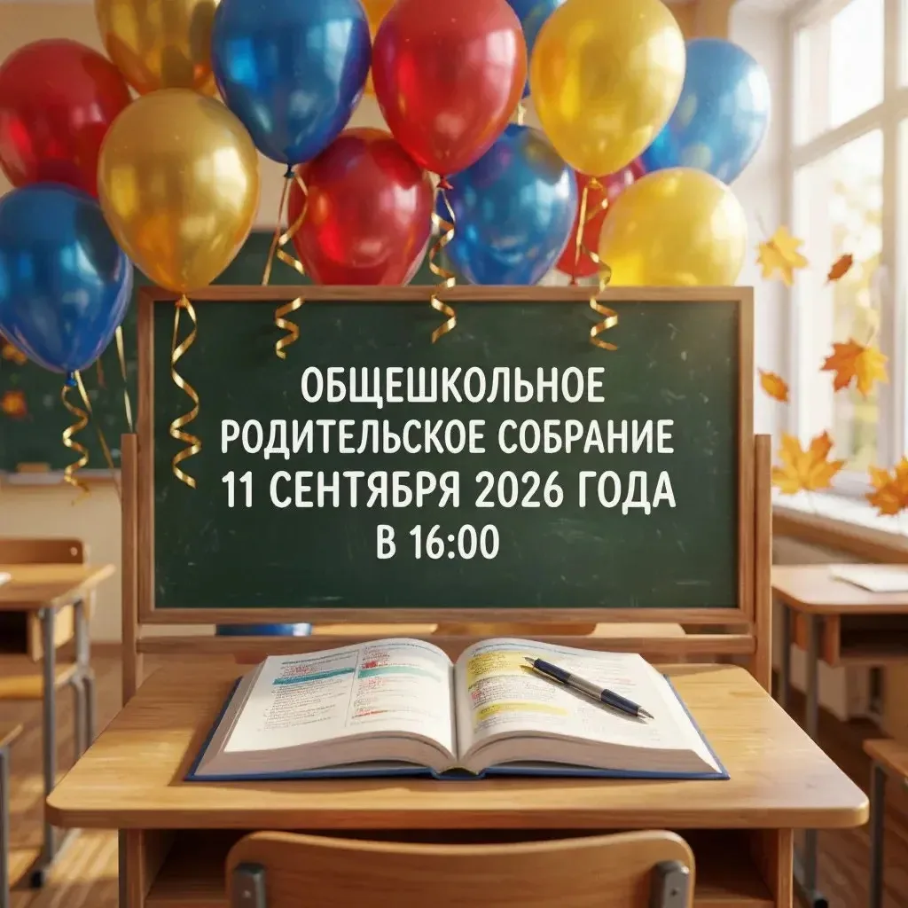 Приглашаем вас на общешкольное родительское собрание, которое пройдёт 11 сентября  2026...
