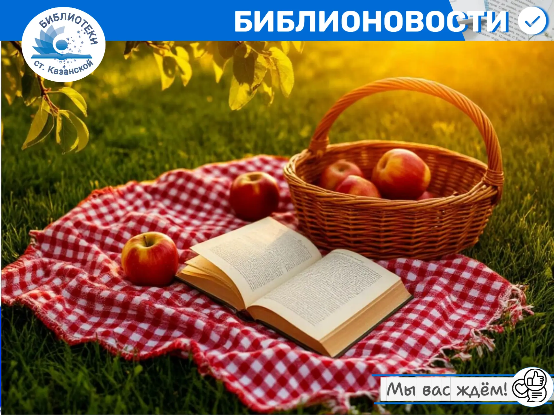 🧺 Литературный пикник: читаем на свежем воздухе! ☀️