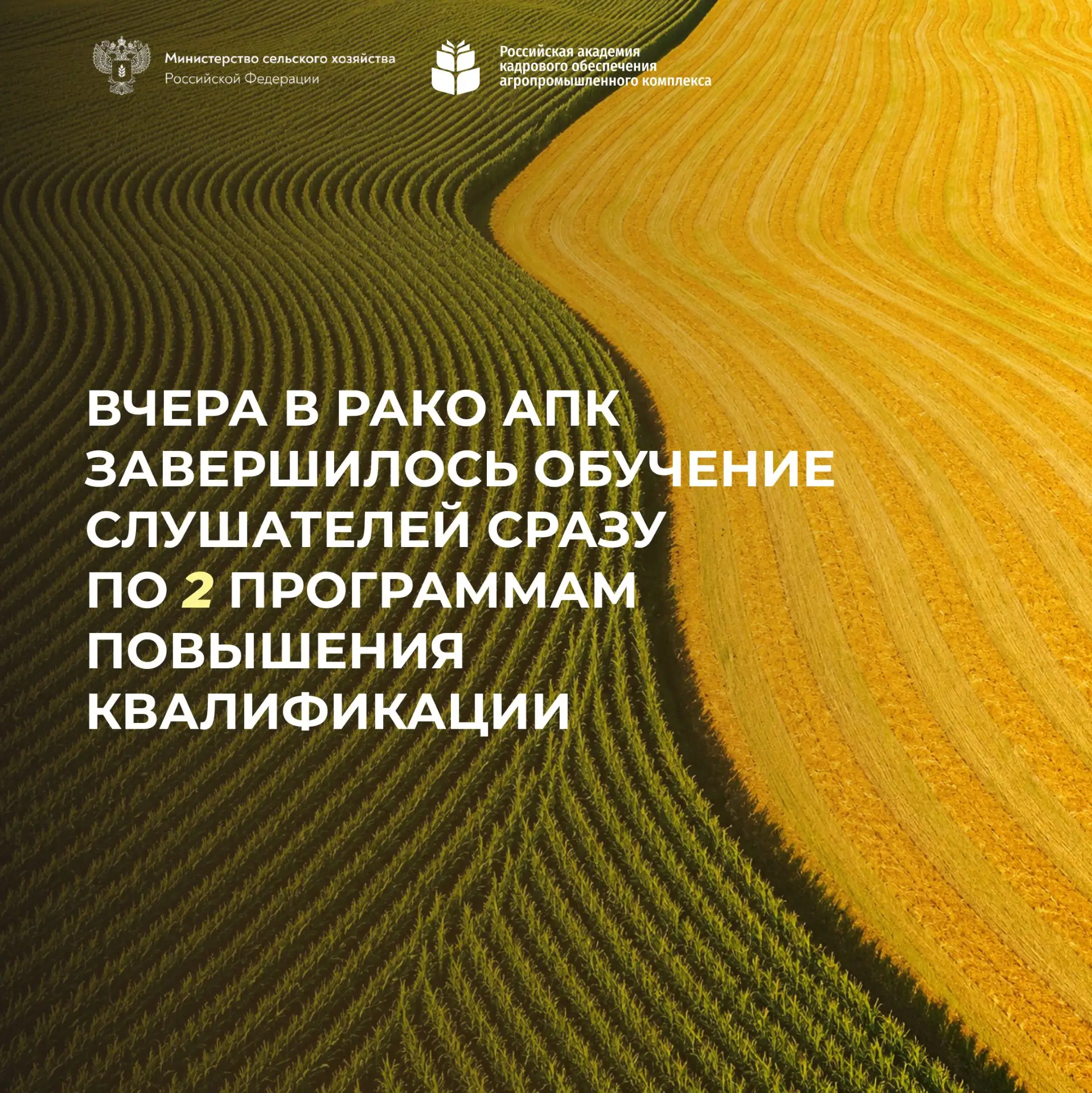 Вчера в РАКО АПК слушатели завершили обучение по двум программам повышения квалификации...