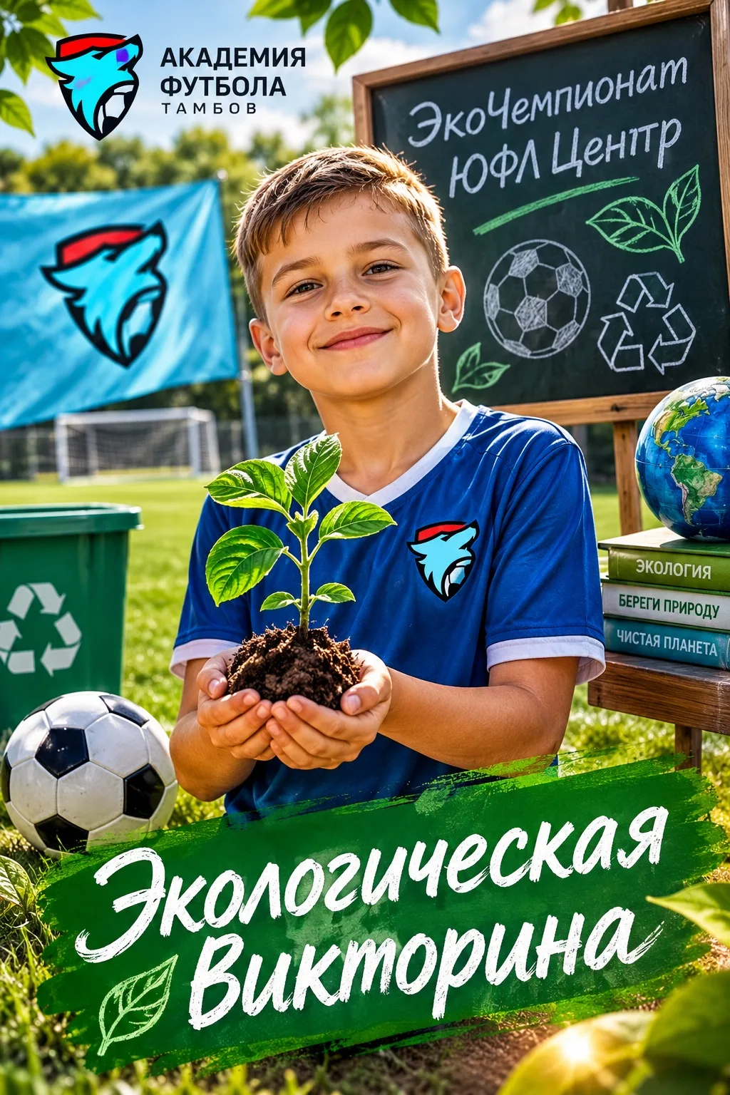 ♻️Ты ходишь на матчи, болеешь за «Академию футбола» и заботишься о планете? Тогда прове...