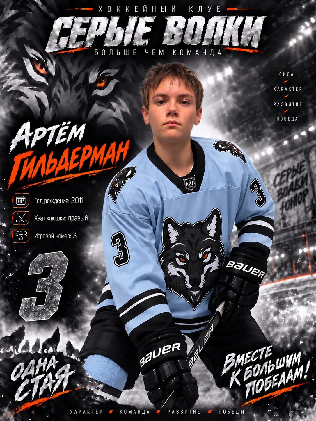 На очереди — нападающие «Серых Волков U18» 🐺🏒