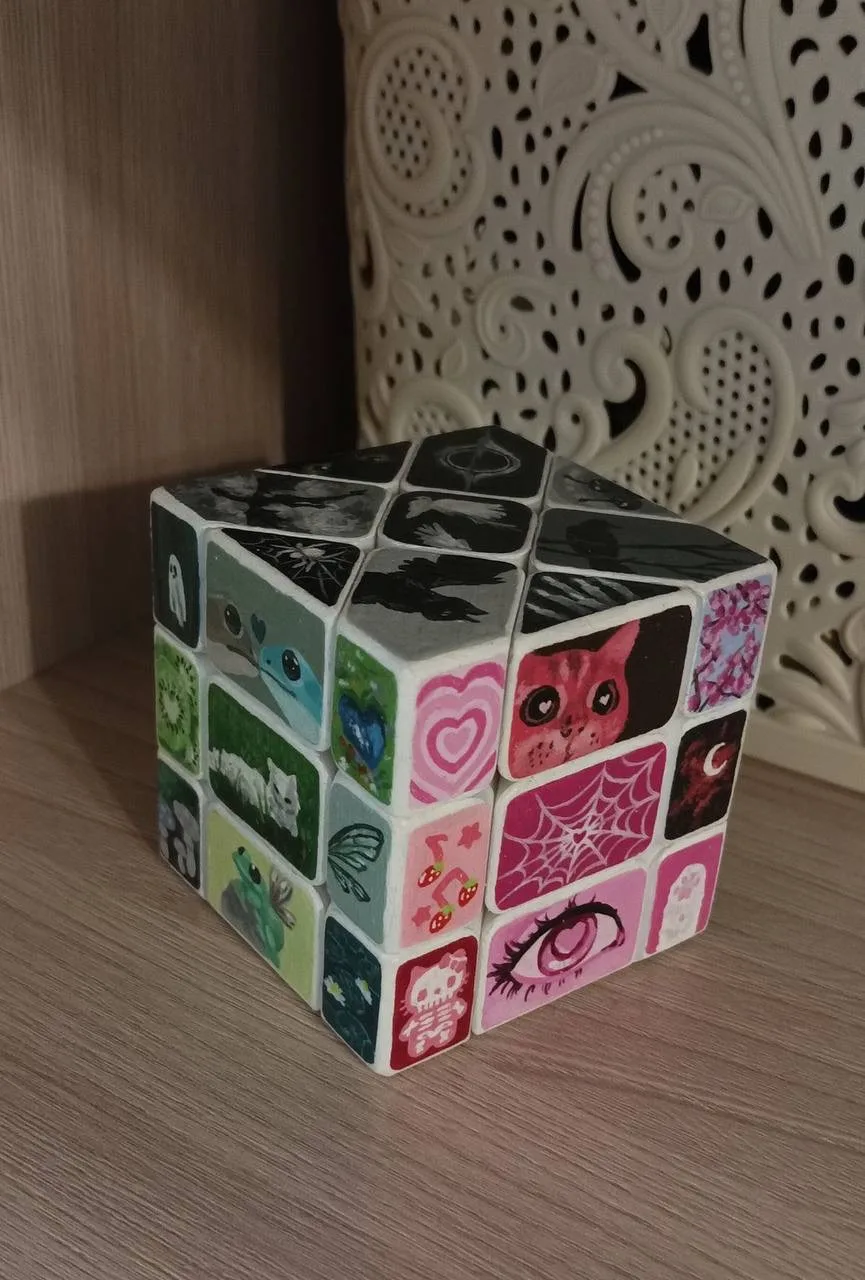 🎲 Раскрашивание кубика Рубика