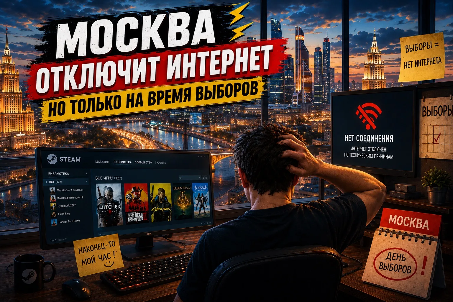 ⚡️⚡️ В МОСКВЕ ОТКЛЮЧАТ ИНТЕРНЕТ — НО ТОЛЬКО ВО ВРЕМЯ ВЫБОРОВ 

Глава ЦИК предупредила, что во время 