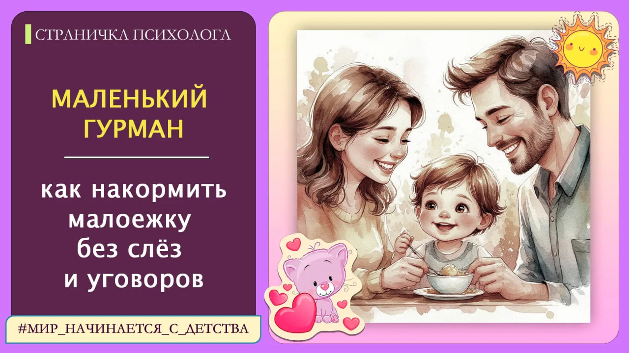 Маленький гурман: как накормить малоежку без слёз и уговоров