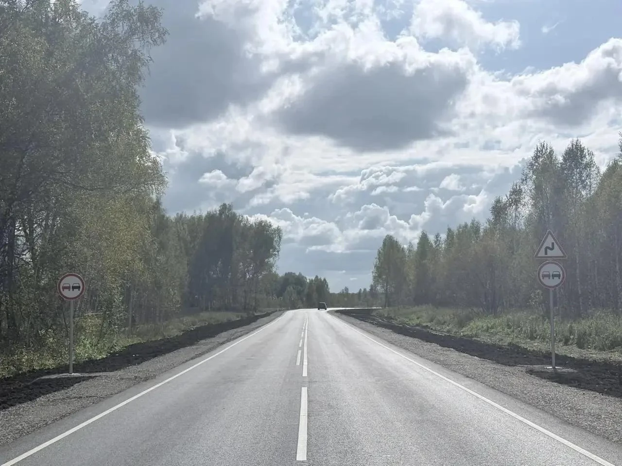 По заказу ТУАД обновили подъезд к пионерскому лагерю в Новосибирском районе