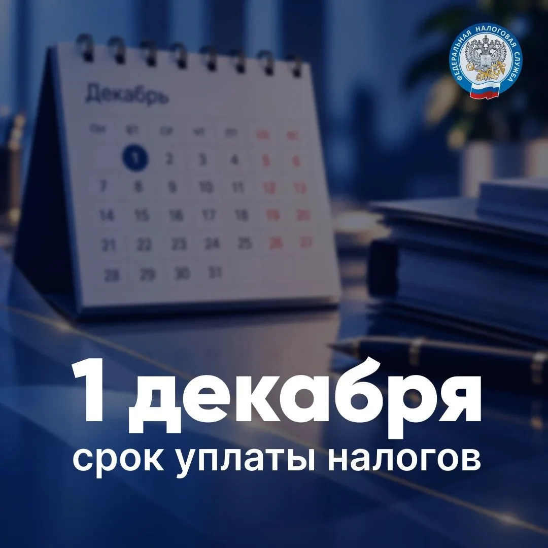 📅 Заплатить налоги за прошлый год нужно до 1 декабря.