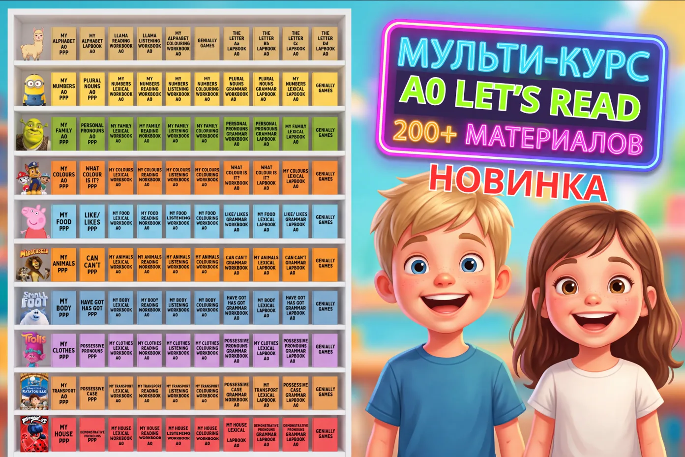 ❤️ НОВИНКА ‼️ МУЛЬТИ-КУРС А0 LET'S READ ‼️

☀️ Курс-интенсив МУЛЬТИ-КУРС А0 LET'S READ (1,2 класс А0