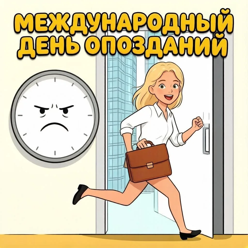 ⏰ Сегодня отмечается один из самых ироничных праздников года — Международный день опозд...