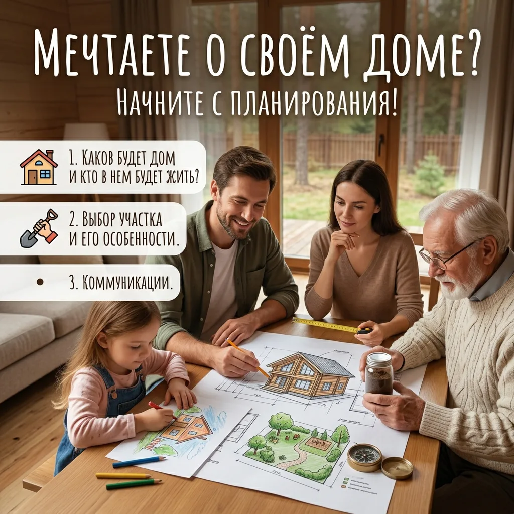 🏡Мечтаете о своём доме, но не знаете, с чего начать?

Это очень частый вопрос при мысли о постройке