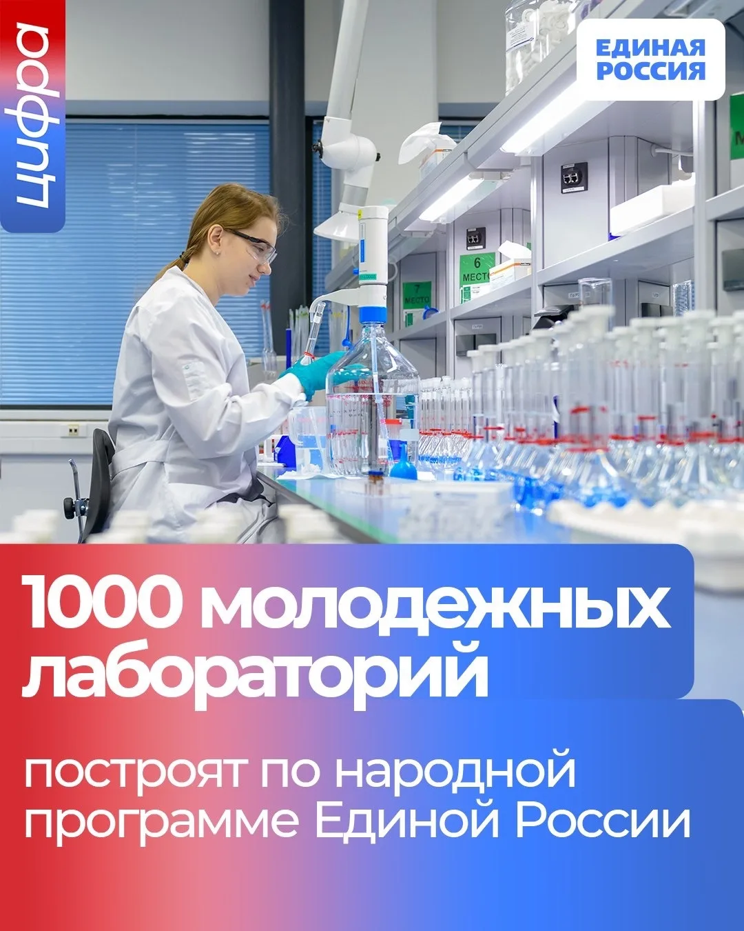 🔬 По народной программе Единой России до 2030 года построят 1000 молодёжных лаборатори...