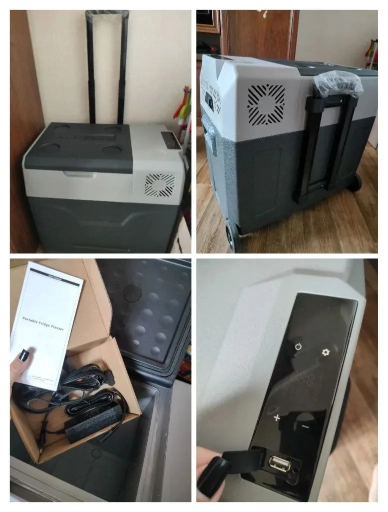 Новый портативный компрессорный автохолодильник.  Объём 50л.