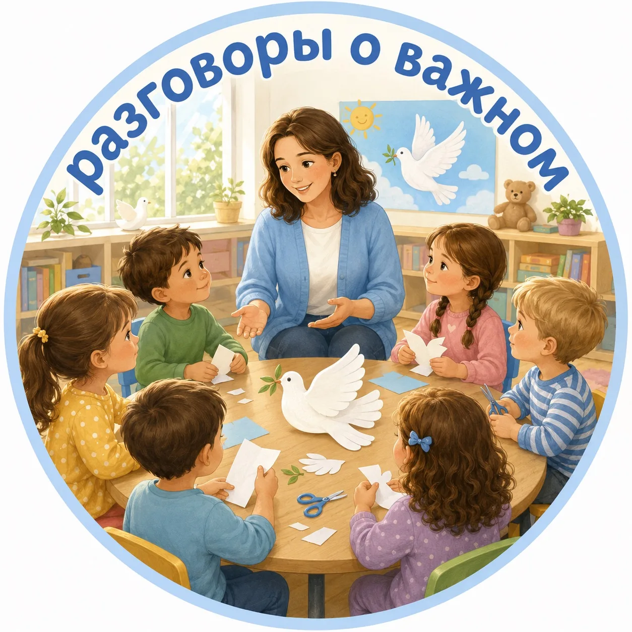 Сегодня в средней группе прошёл особенный день. Мы с ребятами говорили о самом главном:...