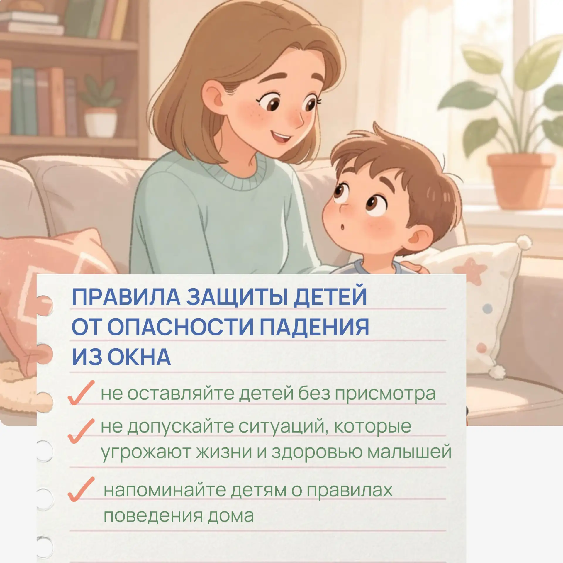 Не оставляйте детей без присмотра возле окон☝  Малыш, не осознвая опасности, из-за любопытства может