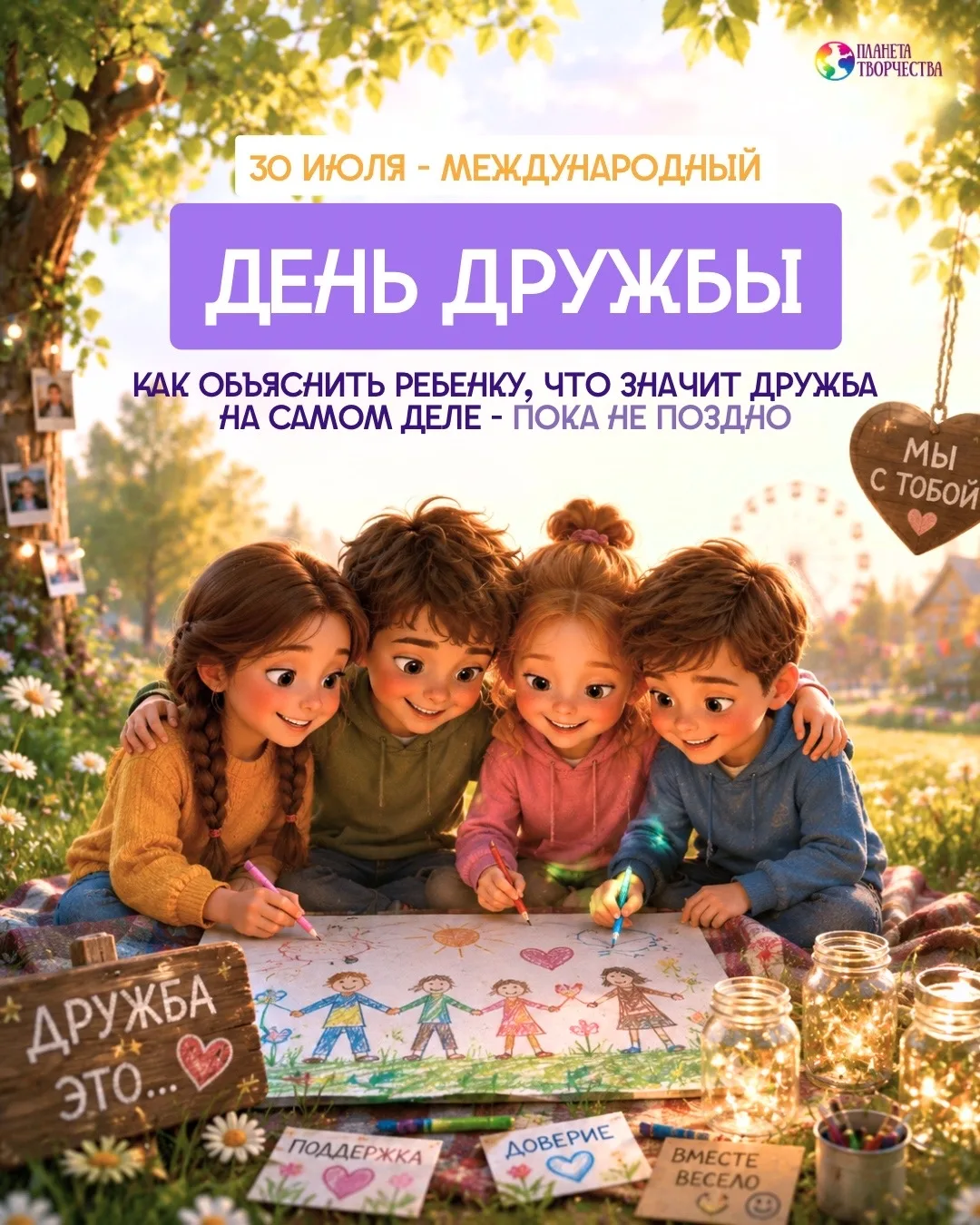 👫Дружба — этому тоже нужно учить 

👫Вместо абстрактных фраз мы в карусели собрали простые, понятны