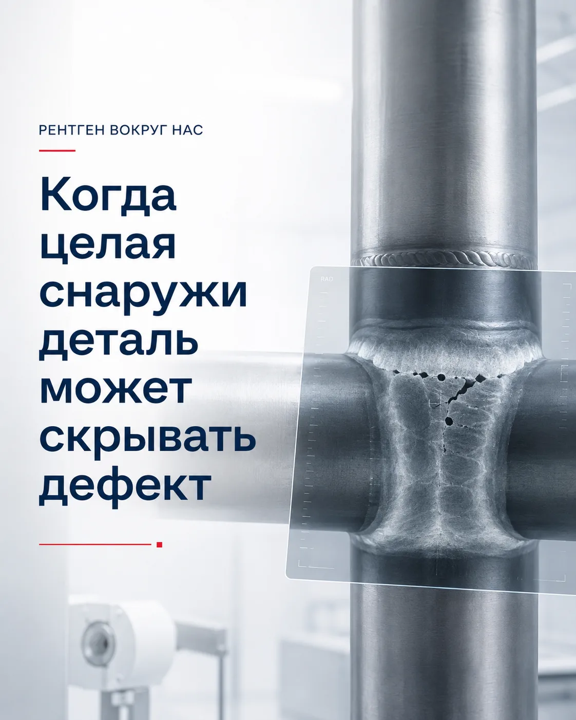 РЕНТГЕН ВОКРУГ НАС: когда целая снаружи деталь может скрывать дефект