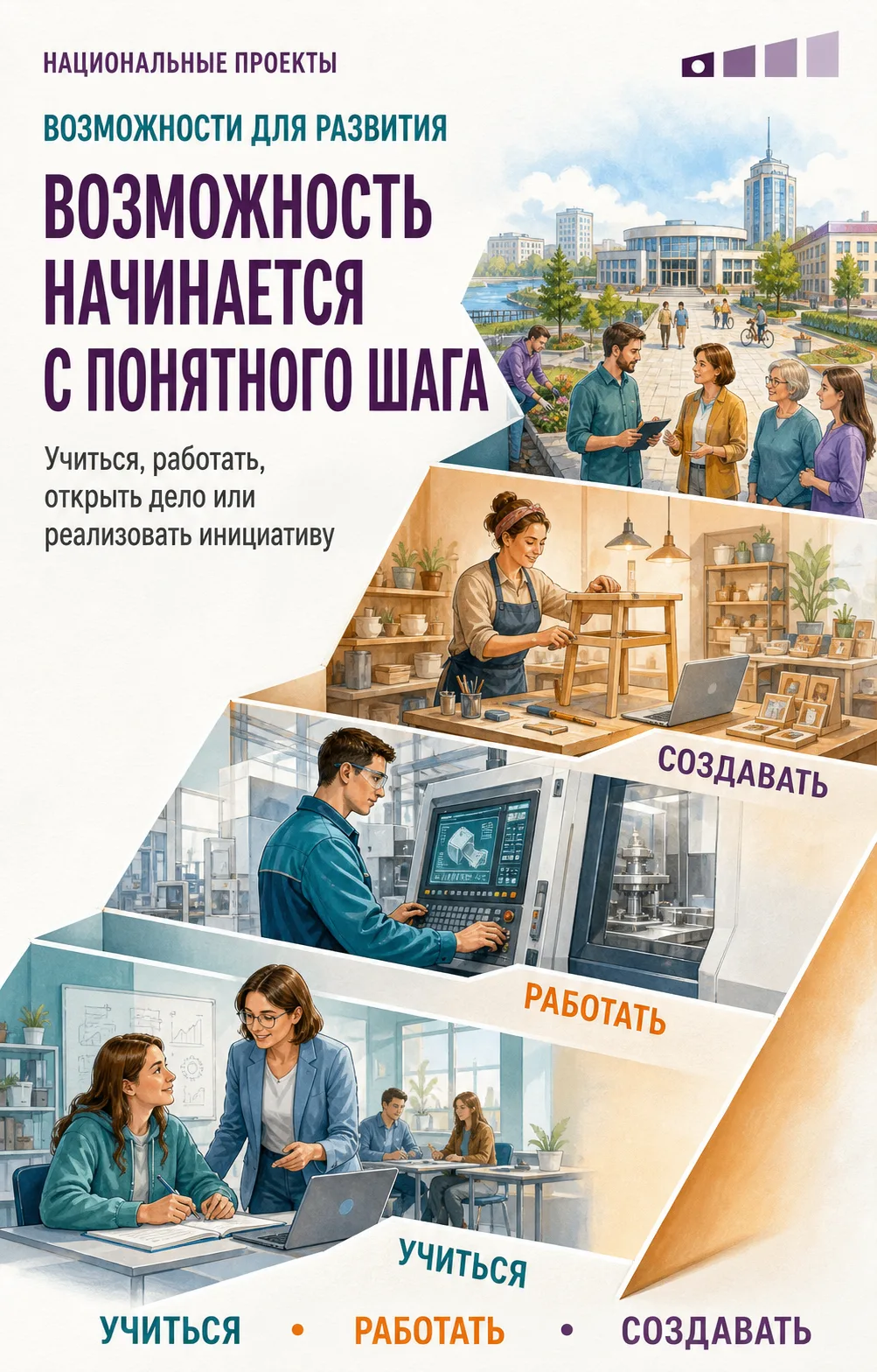 Национальные проекты ценны тогда, когда дают человеку понятную возможность учиться, раб...