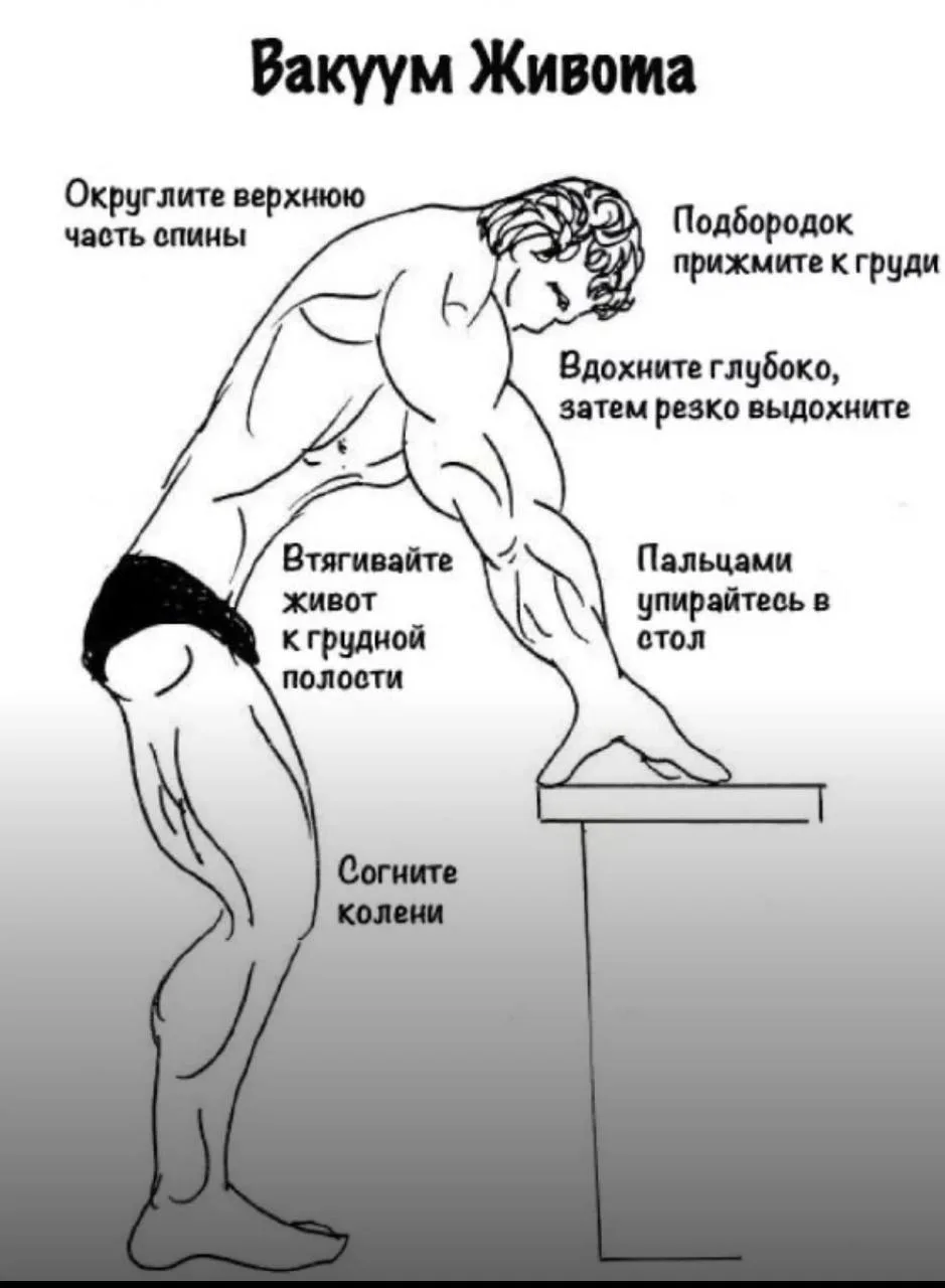 Делаем упражнение "вакуум" — вот что оно даёт 🌬️
