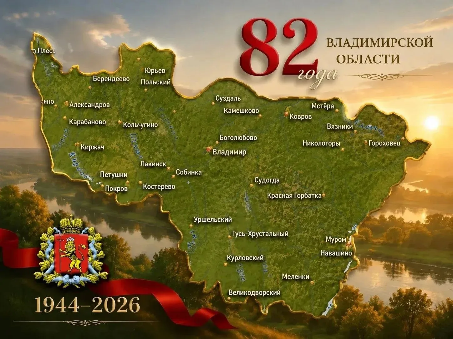 💚 С днем рождения, любимая Владимирская область!