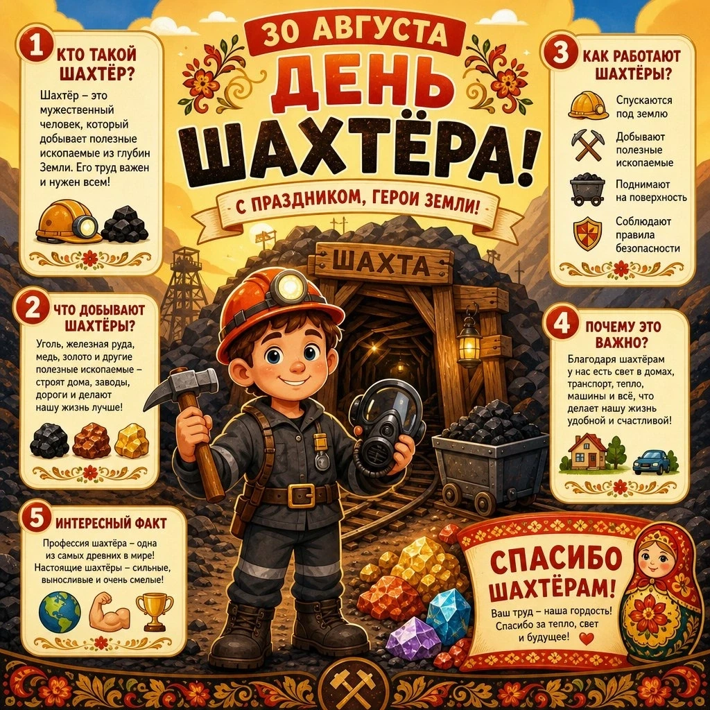 С Днём шахтёра!