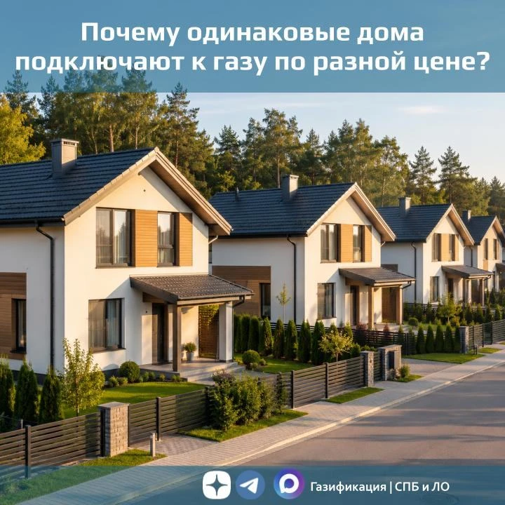 Почему одинаковые дома подключают к газу по разной цене?